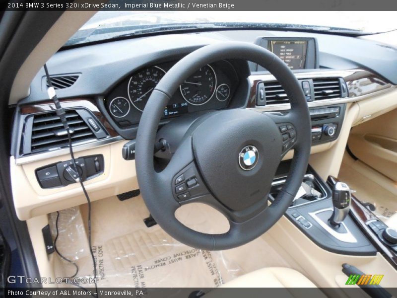 Imperial Blue Metallic / Venetian Beige 2014 BMW 3 Series 320i xDrive Sedan