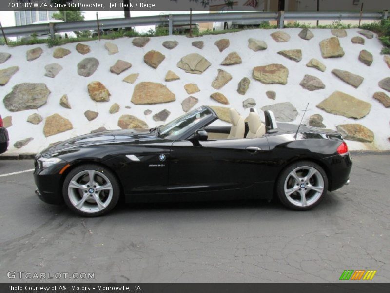 Jet Black / Beige 2011 BMW Z4 sDrive30i Roadster