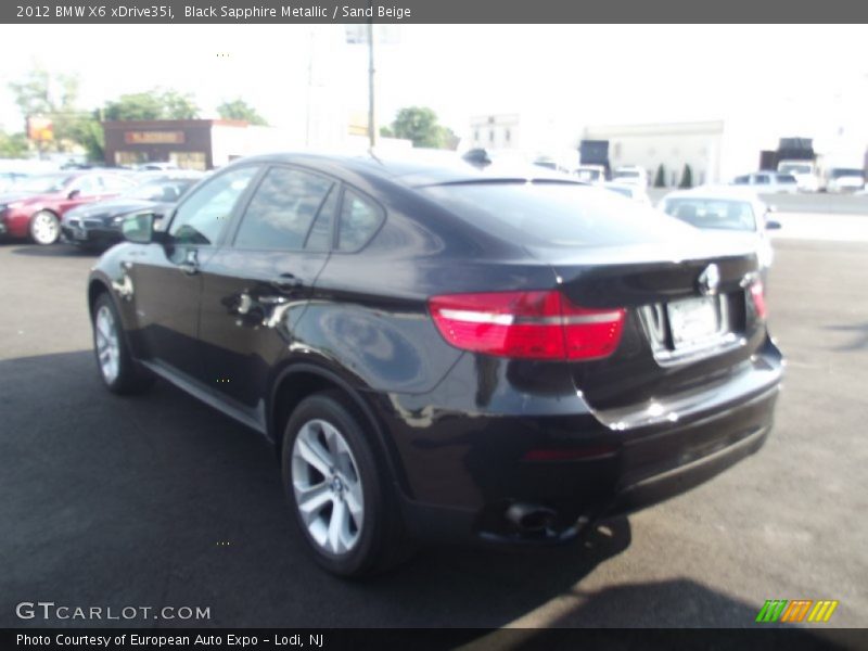 Black Sapphire Metallic / Sand Beige 2012 BMW X6 xDrive35i