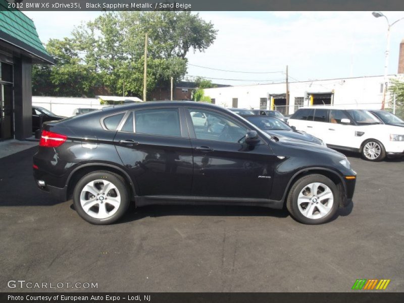 Black Sapphire Metallic / Sand Beige 2012 BMW X6 xDrive35i