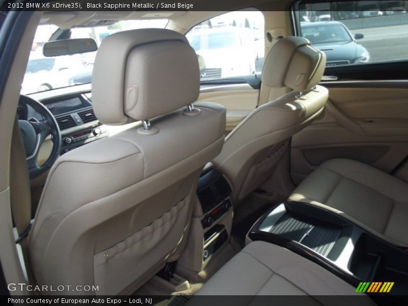 Black Sapphire Metallic / Sand Beige 2012 BMW X6 xDrive35i