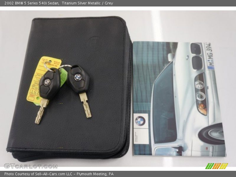 Titanium Silver Metallic / Grey 2002 BMW 5 Series 540i Sedan