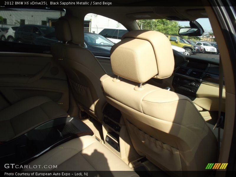 Black Sapphire Metallic / Sand Beige 2012 BMW X6 xDrive35i