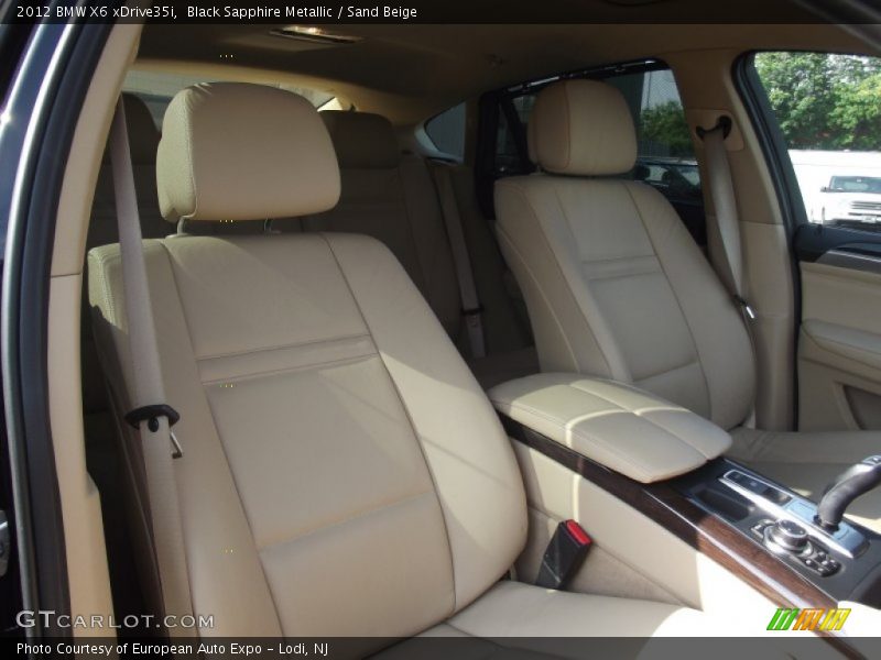 Black Sapphire Metallic / Sand Beige 2012 BMW X6 xDrive35i