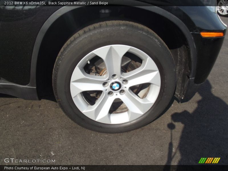 Black Sapphire Metallic / Sand Beige 2012 BMW X6 xDrive35i