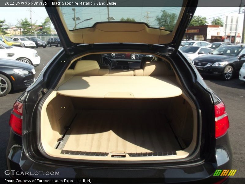 Black Sapphire Metallic / Sand Beige 2012 BMW X6 xDrive35i