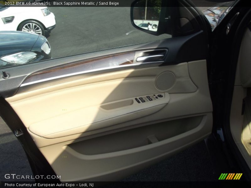 Black Sapphire Metallic / Sand Beige 2012 BMW X6 xDrive35i