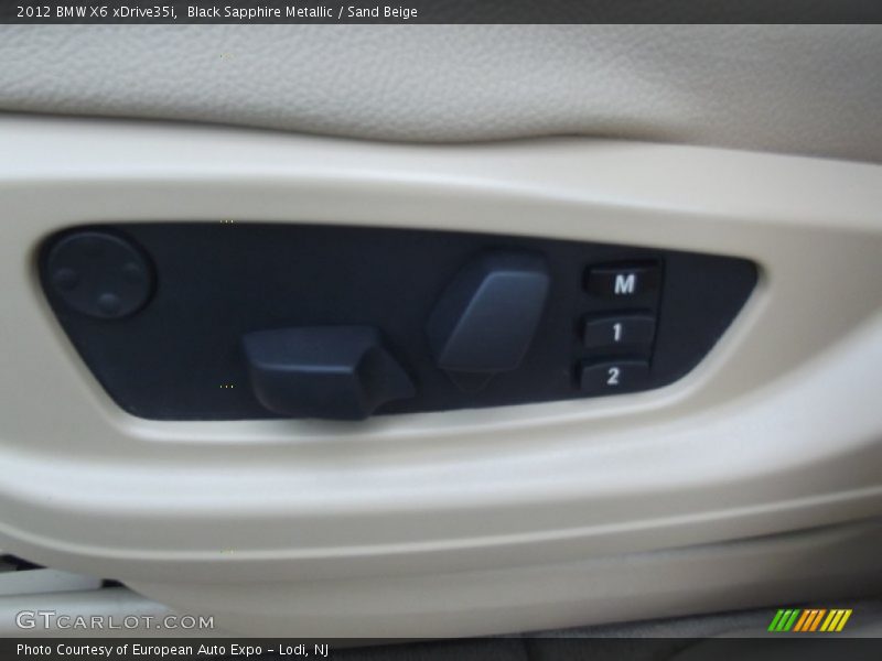 Black Sapphire Metallic / Sand Beige 2012 BMW X6 xDrive35i