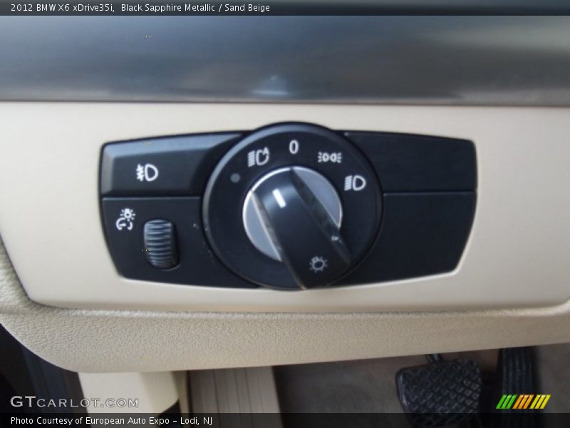 Black Sapphire Metallic / Sand Beige 2012 BMW X6 xDrive35i