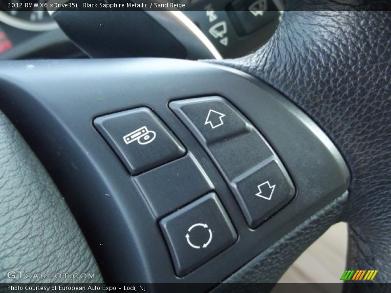 Black Sapphire Metallic / Sand Beige 2012 BMW X6 xDrive35i