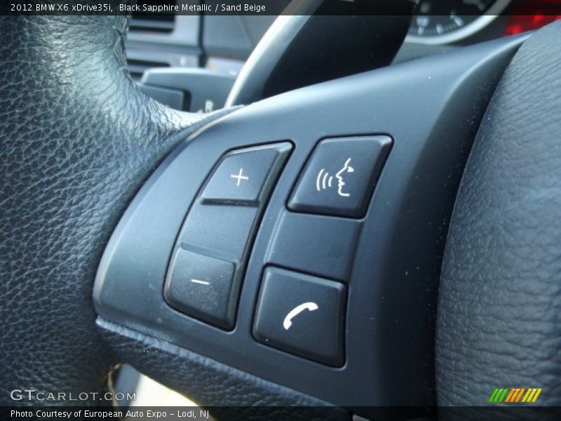 Black Sapphire Metallic / Sand Beige 2012 BMW X6 xDrive35i