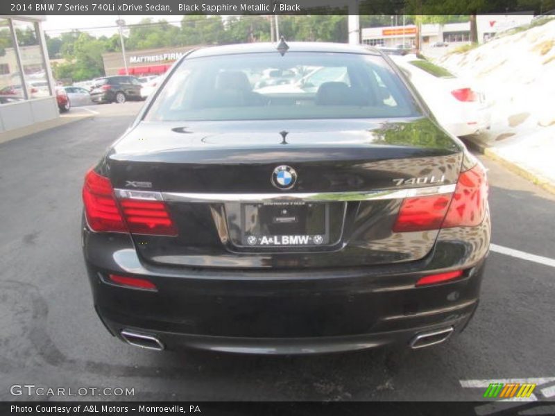 Black Sapphire Metallic / Black 2014 BMW 7 Series 740Li xDrive Sedan