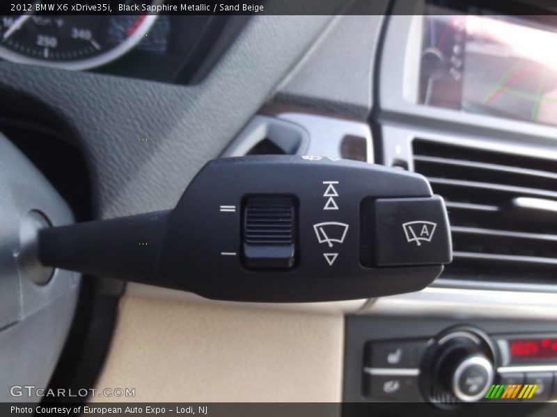 Black Sapphire Metallic / Sand Beige 2012 BMW X6 xDrive35i