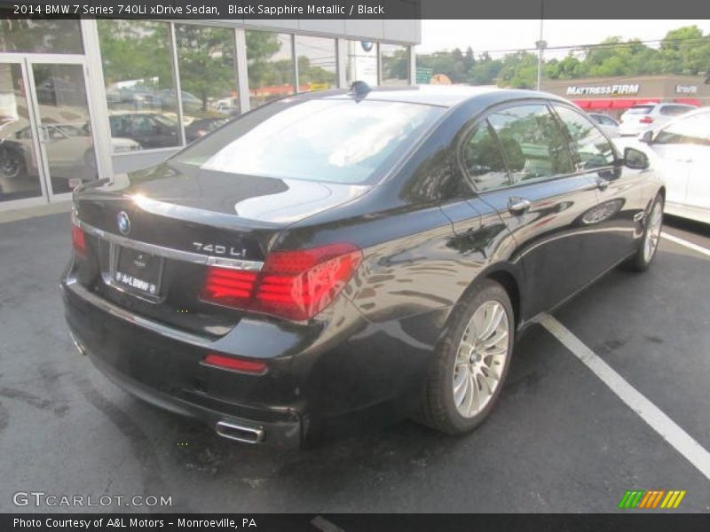 Black Sapphire Metallic / Black 2014 BMW 7 Series 740Li xDrive Sedan