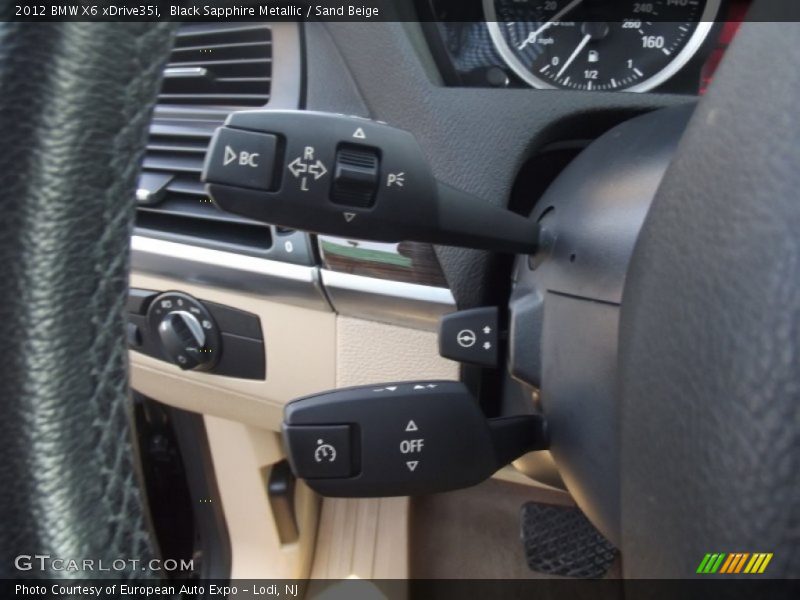 Black Sapphire Metallic / Sand Beige 2012 BMW X6 xDrive35i