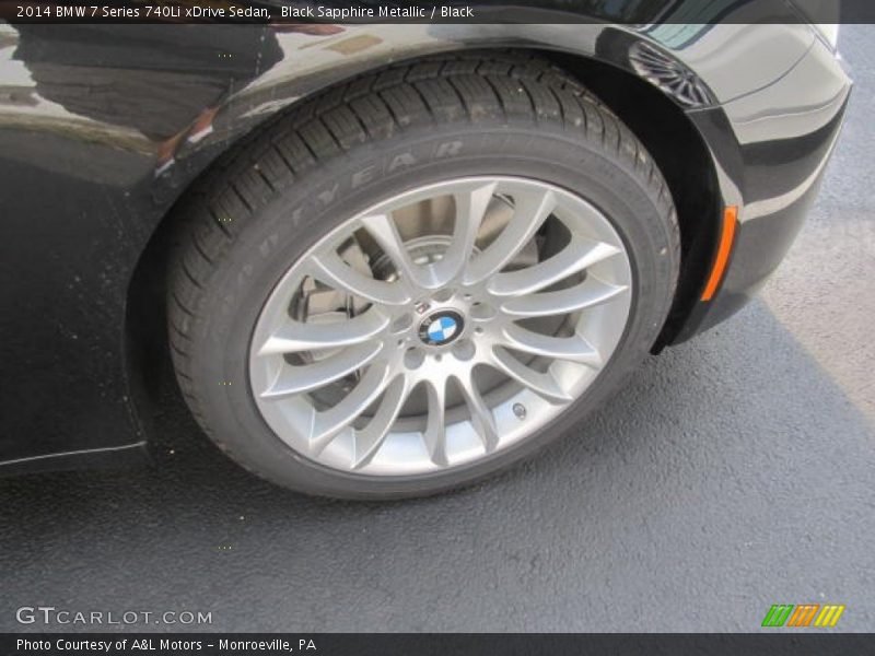 Black Sapphire Metallic / Black 2014 BMW 7 Series 740Li xDrive Sedan