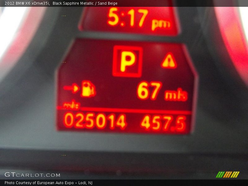 Black Sapphire Metallic / Sand Beige 2012 BMW X6 xDrive35i