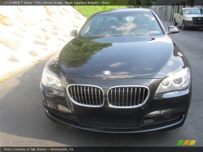 Black Sapphire Metallic / Black 2014 BMW 7 Series 740Li xDrive Sedan