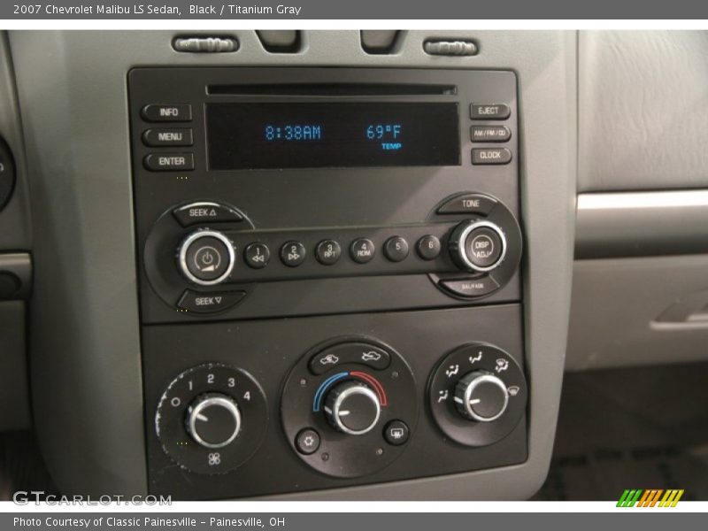 Black / Titanium Gray 2007 Chevrolet Malibu LS Sedan