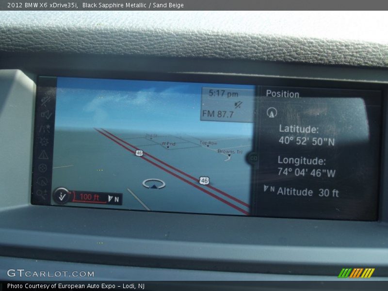 Black Sapphire Metallic / Sand Beige 2012 BMW X6 xDrive35i