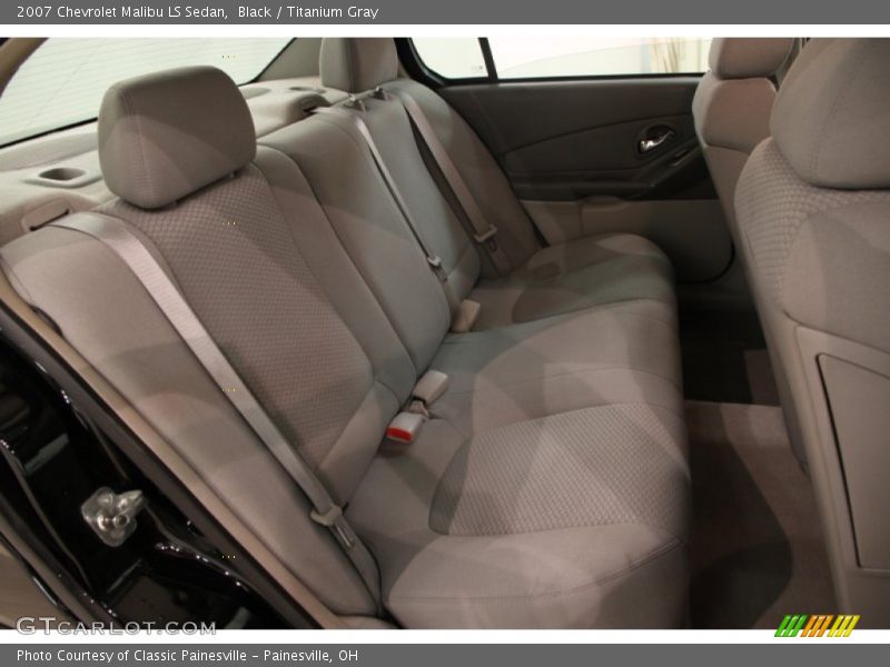 Black / Titanium Gray 2007 Chevrolet Malibu LS Sedan