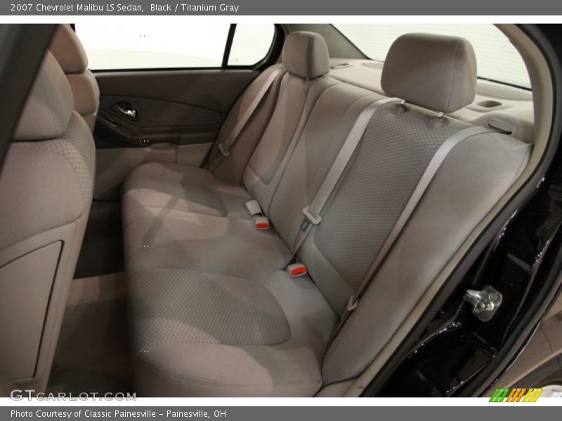 Black / Titanium Gray 2007 Chevrolet Malibu LS Sedan