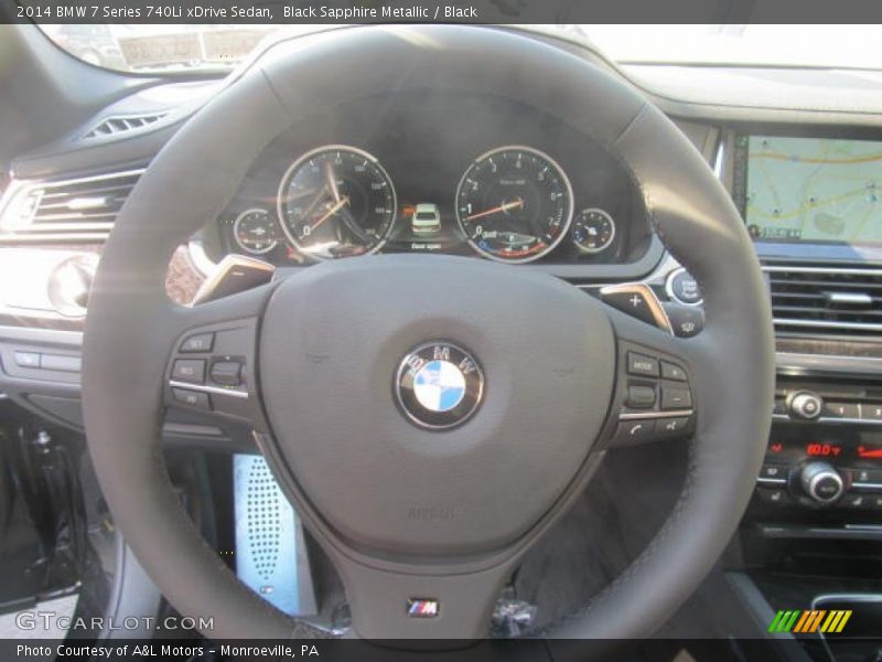 Black Sapphire Metallic / Black 2014 BMW 7 Series 740Li xDrive Sedan