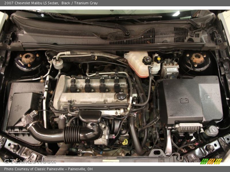 Black / Titanium Gray 2007 Chevrolet Malibu LS Sedan
