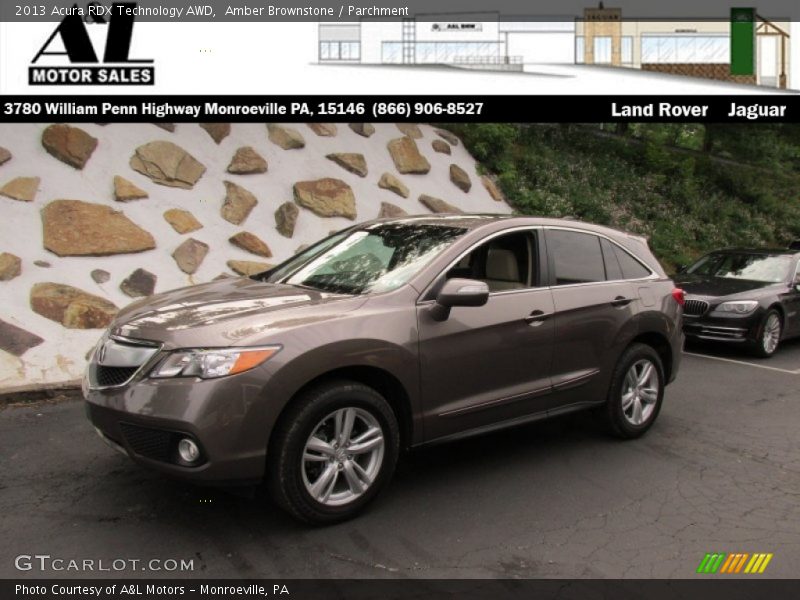 Amber Brownstone / Parchment 2013 Acura RDX Technology AWD