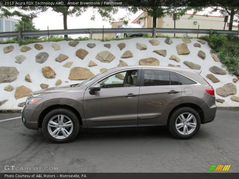 Amber Brownstone / Parchment 2013 Acura RDX Technology AWD