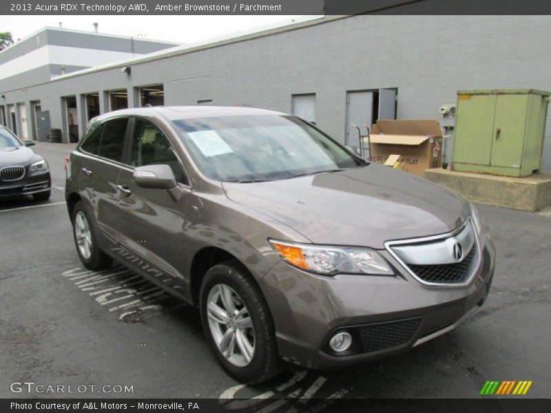 Amber Brownstone / Parchment 2013 Acura RDX Technology AWD
