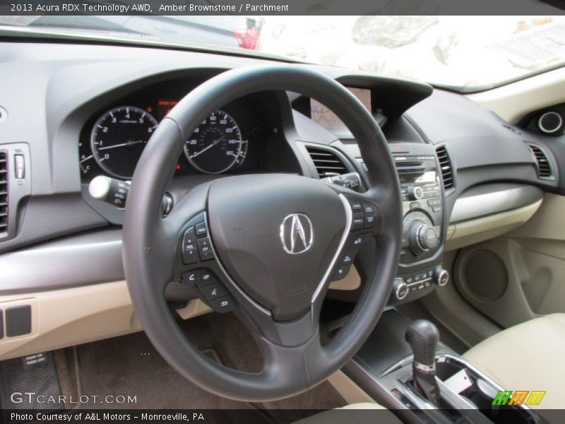 Amber Brownstone / Parchment 2013 Acura RDX Technology AWD