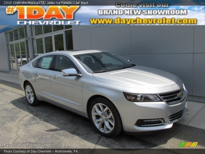 Silver Ice Metallic / Jet Black 2015 Chevrolet Impala LTZ