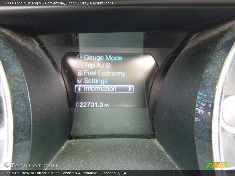 Ingot Silver / Medium Stone 2014 Ford Mustang V6 Convertible