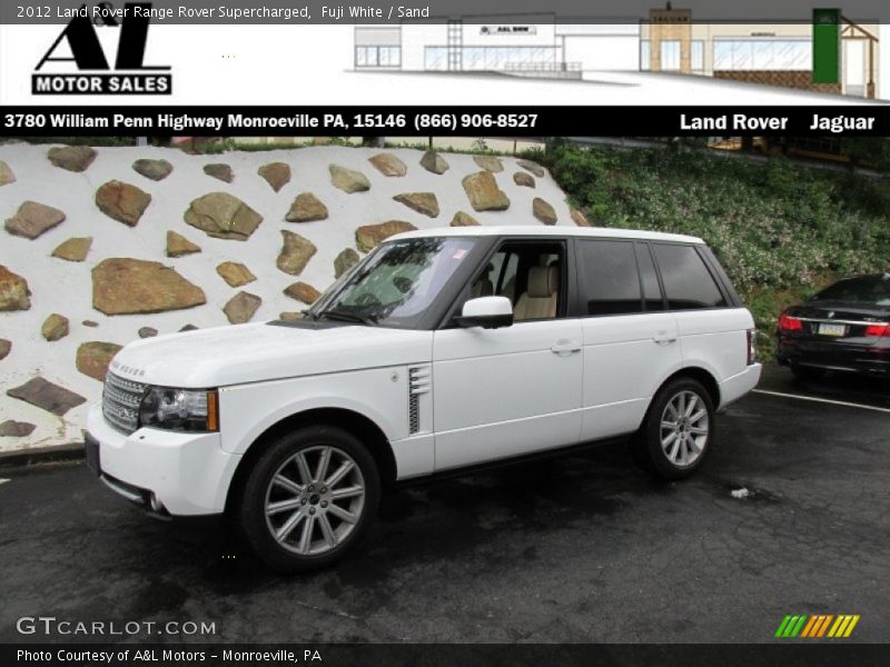 Fuji White / Sand 2012 Land Rover Range Rover Supercharged