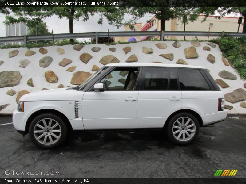 Fuji White / Sand 2012 Land Rover Range Rover Supercharged