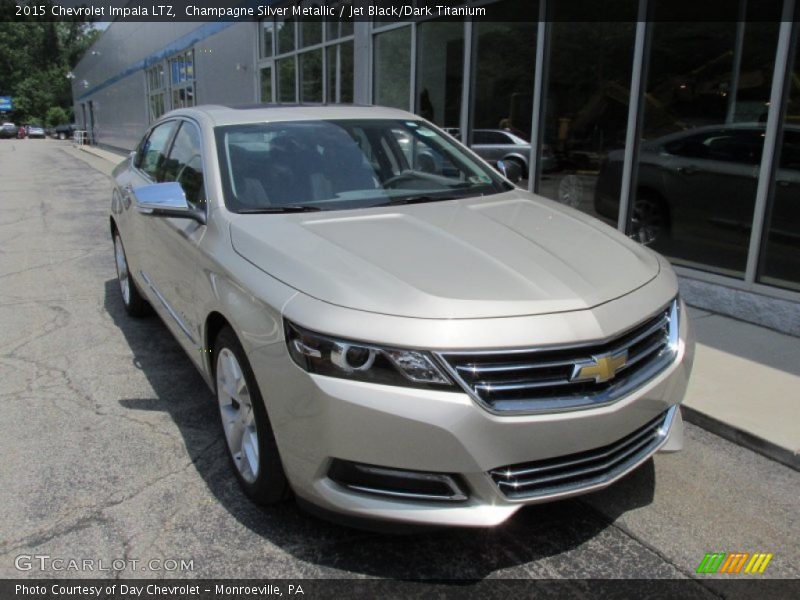 Champagne Silver Metallic / Jet Black/Dark Titanium 2015 Chevrolet Impala LTZ