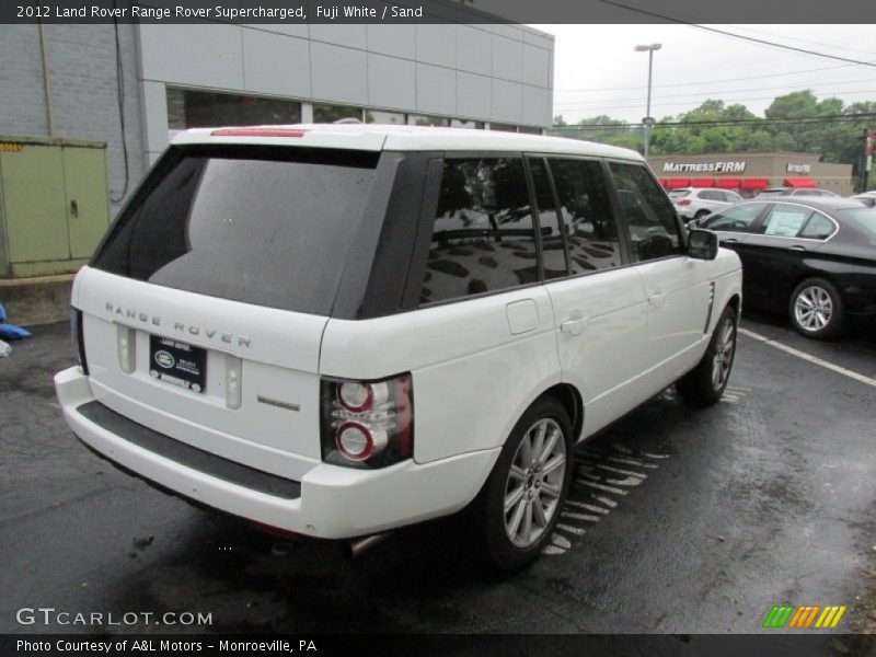 Fuji White / Sand 2012 Land Rover Range Rover Supercharged