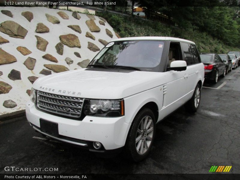 Fuji White / Sand 2012 Land Rover Range Rover Supercharged