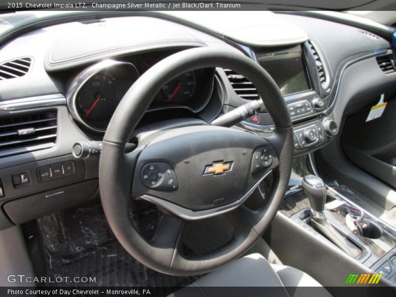Champagne Silver Metallic / Jet Black/Dark Titanium 2015 Chevrolet Impala LTZ
