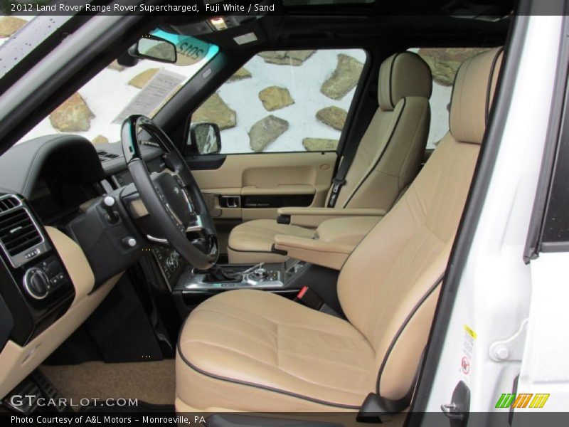 Fuji White / Sand 2012 Land Rover Range Rover Supercharged