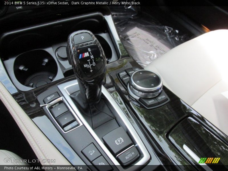 Dark Graphite Metallic / Ivory White/Black 2014 BMW 5 Series 535i xDrive Sedan
