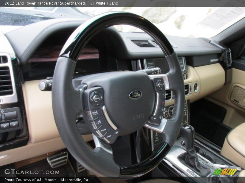 Fuji White / Sand 2012 Land Rover Range Rover Supercharged