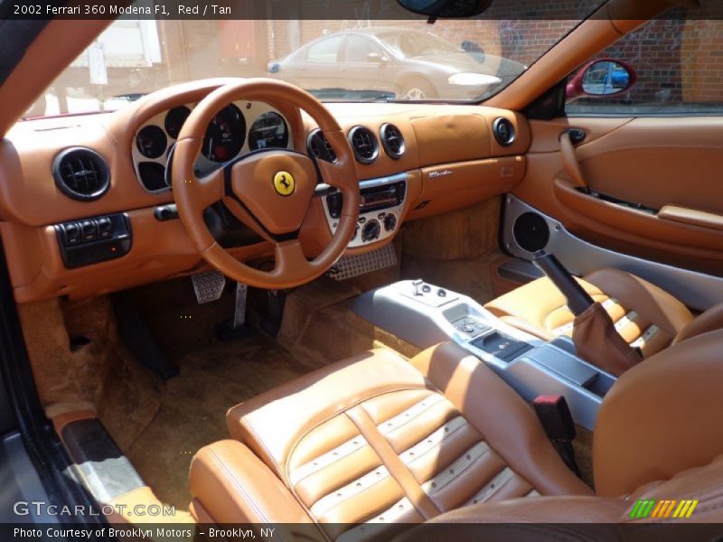 Red / Tan 2002 Ferrari 360 Modena F1