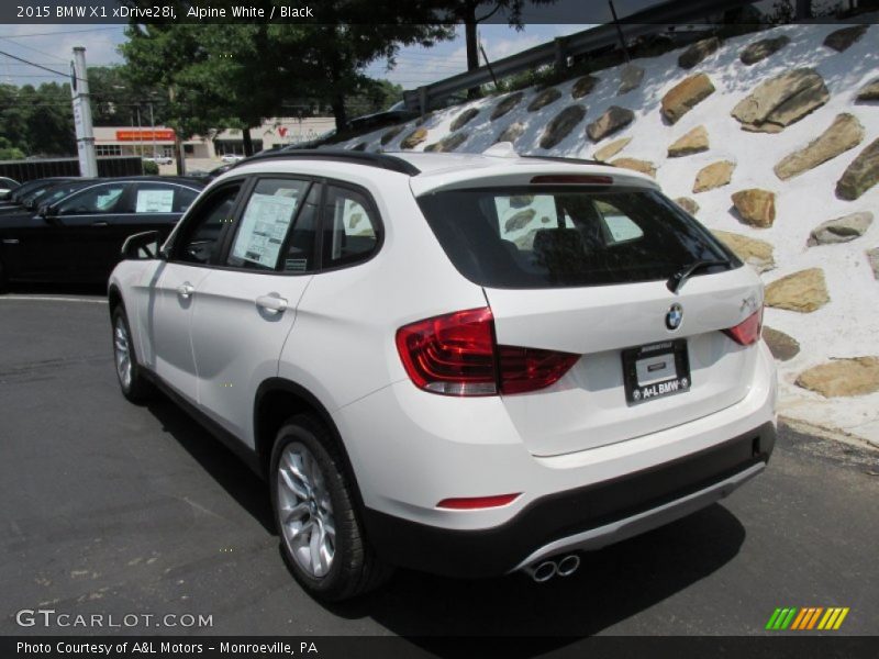 Alpine White / Black 2015 BMW X1 xDrive28i
