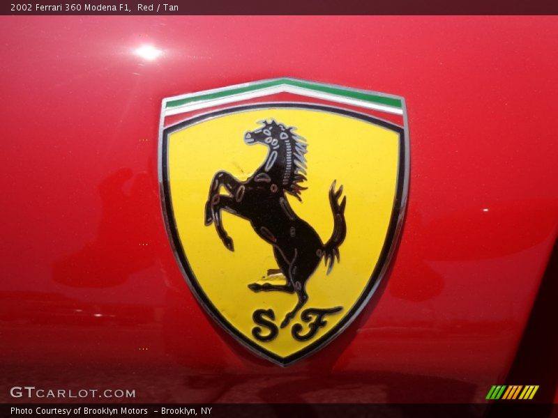 Red / Tan 2002 Ferrari 360 Modena F1