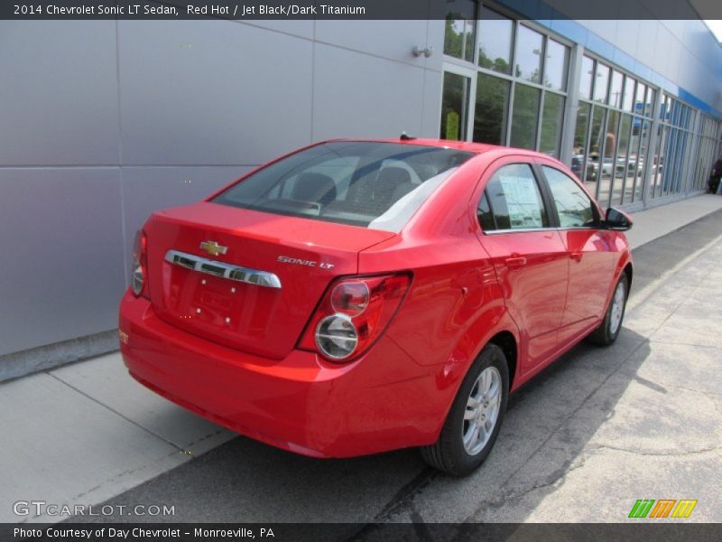 Red Hot / Jet Black/Dark Titanium 2014 Chevrolet Sonic LT Sedan