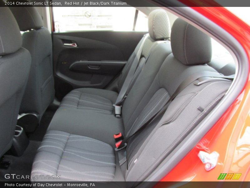 Red Hot / Jet Black/Dark Titanium 2014 Chevrolet Sonic LT Sedan