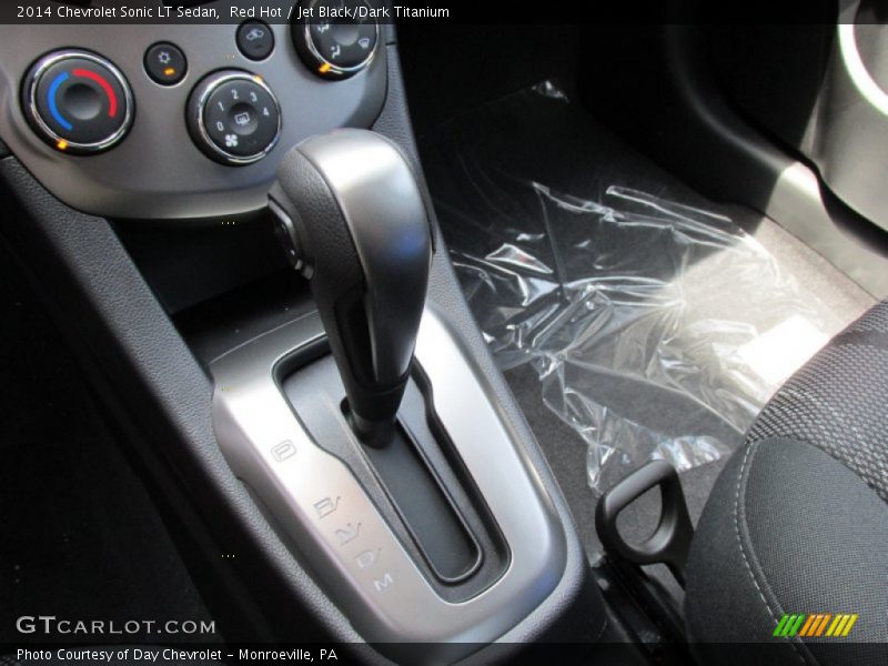 Red Hot / Jet Black/Dark Titanium 2014 Chevrolet Sonic LT Sedan