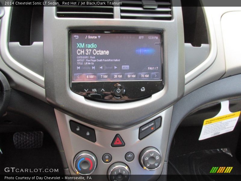 Red Hot / Jet Black/Dark Titanium 2014 Chevrolet Sonic LT Sedan